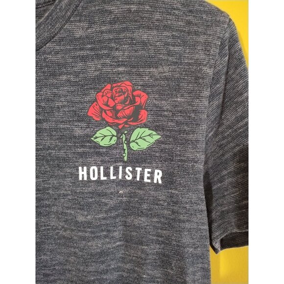 Hollister "California Rose" Short Sleeve Cotton T Shirt S Y2K Preppy - Picture 3 of 5